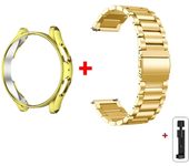 Band+Case for Samsung Galaxy Watch 6 5 4 44mm 40mm Classic 46mm 42mm Stainless Steel Bracelet Galaxy Watch 3 5 Pro 41 45mm Strap