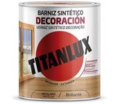 TITAN Barniz sintético Decoración Brillante incoloro 750 ml - TITAN - 25723 Barniz sintético Accesorios y recambios para Pintura Barniz Pintura