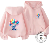 Kids Hoodie Stitch Children Cartoons Sports Shirt Kawaii Casual Clothes Anime for Boy Girl Sports Fashion Soft Zipper Cardigan
