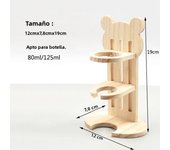Adjustable Wooden Small Pets Water Drinking Bottle Holder Feeding Bottles Stand Auto Dispenser Holder Guinea Pigs Chinchillas