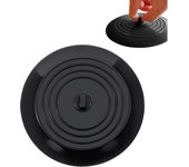 Tapón de drenaje, tapón de silicona para bañera, tapón para fregadero de cocina, para cocinas, baños y lavaderos, para evitar fugas (negro)