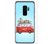 Tumundosmartphone Funda Gel Tpu para Samsung Galaxy S9 Plus Diseño Furgoneta Dibujos