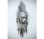 Metal Figure Statue Posters Print Modern Lovers Sculpture Canvas Painting Wall Art Wall Pictures for Room Home Decoration
