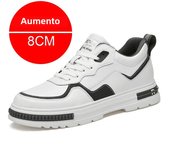 Elevator shoes for man height increase 8cm 2024 Luxury Brand sneaker Genuine Leather Men's Hidden Heels Casual Shoe Heights