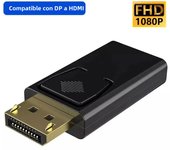 Adaptador Convertidor DisplayPort DP a HDMI 4K Compatible Para PC Y Portátil Adaptador De Vídeo Y Audio Para Televisor HDTV