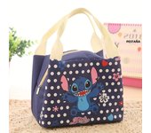 Stitch Insulated Lunch Bag, Portable Thick Waterproof Canvas Storage Bag For Office, Picnic, Beach, Travel, Anime Lunch Bag