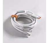 3 In 1 120W Micro USB Fast Charging Cable For iPhone 14 11 Pro Max Xiaomi Huawei Samsung USB Type C to Lightning Data Wird Cord