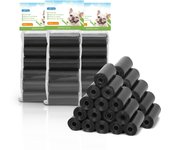 Nobleza - Bolsas Caca Perro, 1080 Unidades Bolsas Excrementos Perros, Extra Grueso, Fuerte y a Prueba. 6 Rollos por Pack, 72 Rollos , Color Negro