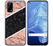 Tumundosmartphone Funda Gel Tpu para Realme 7 5G diseño Mármol 07 Dibujos