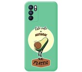 Funda Silicona Líquida Verde para Oppo Reno 6 5G diseño Culo Natural Dibujos