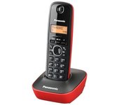 Teléfono Inalámbrico Panasonic KX-TG1611/ Negro y Rojo