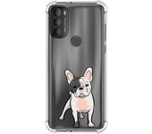 Funda Silicona Antigolpes para Motorola Moto G71 5G diseño Perros 06 Dibujos