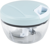 Elite Kitchenware Picadora Manual Con Cuchilla De AceroModelo Picadora Mediana + Mezclador. Incluye función de mezclador. Disponible en tres colores: gris, rosa y aguamarina. Capacidad: 500 ml
