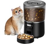 Alimentador automático de gato 4L, dispensador de comida para gatos con temporizador, dispensador de comida para perros, alimentador de gato/perro, Alimentador automático para gatos y perros, 1-4 comidas al día