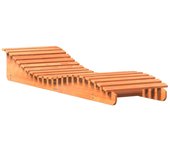 vidaXL Tumbona de madera maciza de pino 205x60x31,5 cm Pino natural, Blanco, Douglas natural Sillas de Exterior Ideal para jardín, playa, piscina, terraza Tumbona Piscina Tumbonas Playa Tumbonas Jardín Exterior
