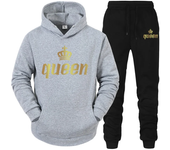 King And Queen Couple Outfit Hoodie and Jogger Pants High Quality Men Women Daily Casual Sport Jogging Suit King Queen Tracksuit