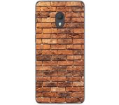 Tumundosmartphone Funda Gel Tpu para Alcatel 1C 2019 diseño Ladrillo 04 Dibujos