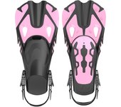 Aletas de silicona para snorkel, entrenamiento para adultos y niños, portátiles, cómodas, antideslizantes, equipo de natación, aletas de buceo.