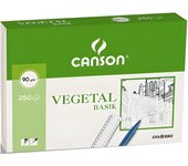 Paquete 250 hojas papel vegetal a4 90g guarro canson