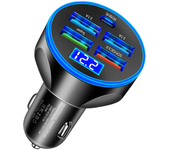 4USB PD 250W Car Charger Type C Fast Charging QC 3.0 Auto Mobile Phone Adapter for iPhone Samsung Huawei Xiaomi
