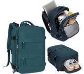 Mochila de Viaje para Cabina de Avión 45x36x20  para Vueling, EasyJet, Ryanair  Equipaje de Mano Impermeable y Espaciosa con Compartimento para Zapatos y Puerto USB  Mochila Antirrobo Multifuncional para Viajes y Escapada  (2210-002 1288 2350 H24)