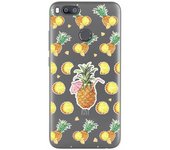 Tumundosmartphone Funda Gel Transparente para Xiaomi Mi 5X / Mi A1 Diseño Piña Dibujos