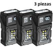 XIWANGFIRE EDC LED Flashlight Keychain 180°Rotating Magnet Powerful Rechargeable Work Light Camping Fishing Torch Emergency Lamp