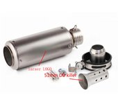 Universal 51mm/60mm Motorcycle exhaust with DB killer Motorcycle Exhaust Pipe Muffler Carbon Fiber GP-project Exhaust Pipe