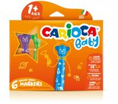 Carioca - Teddy Marker 1+ rotulador Extra-grueso Multicolor 6 pieza(s) 42815