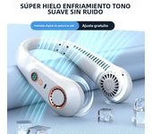 3000mA Portable Mini Hanging Neck Fan Bladeless Neckband Fan Digital Display Power Air Cooler USB Rechargeable Electric Fans