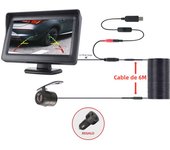 MJDOUD  Car Rear View Camera with Monitor 4.3 Inch for Vehicle Parking LED HD Reversing Camera LCD Screen USB Easy Installation