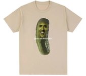 Picolas Cage Fun Nicolas Cage Meme Pattern Tshirt Women's Fashion Harajuku Tshirt Casual Short Sleeve Oversized T-shirt