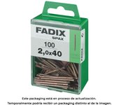 CAJA M 100 unid. CLAVO DE ACERO PARA RODAPIE 2,0x40mm FADIX