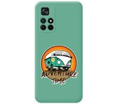 Funda Silicona Líquida Verde para Xiaomi POCO M4 Pro 5G diseño Adventure Time Dibujos