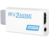 Adaptador convertidor de escalado de Wii a HDMI 720P/1080P con salida de audio y vídeo de 3,5 mm