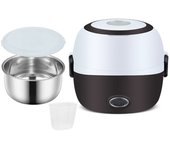 Electric Lunch Box 1/2/3 Layers Stainless Steel Heating Rice Office Worker Plug In Electric Heating Thermal Insulation Lunch Box