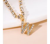 Tiny A-Z Initial Letter Anklets For Women Fashion Zircon Rhinestone Tennis Chain Anklet Bracelet Summer Beach Barefoot Jewelry