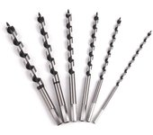 Mediawavestore - Kit de Brocas para Madera 6 Piezas con Fijación Hexagonal y Punta Antideslizante