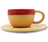 Taza de café de una pieza de Anime, sombrero de paja de mono D, taza de leche para té de cerámica, taza de oficina, taza de agua de dibujos animados