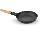 Bra - Sartén Market, De 18 a 28 cm, Ultra Resistente, Antiadherente Teflón, Mango Desmontable Madera de Haya, Apta Inducción