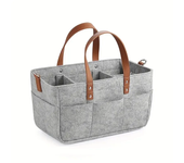 Felt Diaper Bag Storage Bag Portable Trolley Handbag Hangable Storage Bag Storage Basket Mommy Bag 1pcs