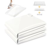 2 Piezas Bolsas Grandes De Vacío Para Colchón,Transparente Bolsas Impermeables Vacío Para Colchón Adecuado Para Ropa De Cama, Prendas De Vestir Y Peluches， 130 X 240 cm Bolsa De Vacío