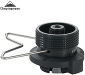 CAMPINGMOON Outdoor Camping Accessories Blackened Version Card Type Long Gas Cylinder to Flat Gas Mountain Stove Adapter, BKZ10