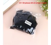 50Pcs Hair Net Black Elastic Bundle Hair Invisible Hairnet Mesh Bun Hair Net 30/50/60CM Hair Accessories