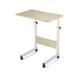 Mesa portátil ajustable con ruedas  Mesa elevable para cama o sofá, escritorio portátil para laptop, mesa auxiliar moderna multifuncional, regulable en altura con ruedas, práctica y compacta para oficina, dormitorio, sala de estar o residencia