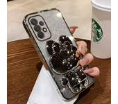 Rabbit Makeup Mirror Holder Phone Case for Samsung Galaxy M55 54 53 52 51 34 33 30S J7 5 A 750 73 72 4G 5G 71 70 55 54 53 52