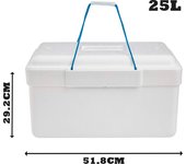 UD - Nevera poliespan portatil de forma retangular ideal para playa,champing,fiesta,BBQ...