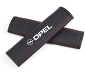 Car Seat Belt Nappa Leather Safety Belt Shoulder Covers For Opel Astra K H G J Zafira B Corsa C D Insignia Signum Vectra Car