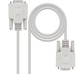 Nanocable cable serie modem db9 macho a db9 hembra 6m - color beige