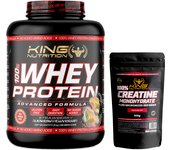 King Nutrition 100% Whey Protein 2kg + Creatina monohidratada 300gr mejora tu rendimiento y aumenta la masa muscular*